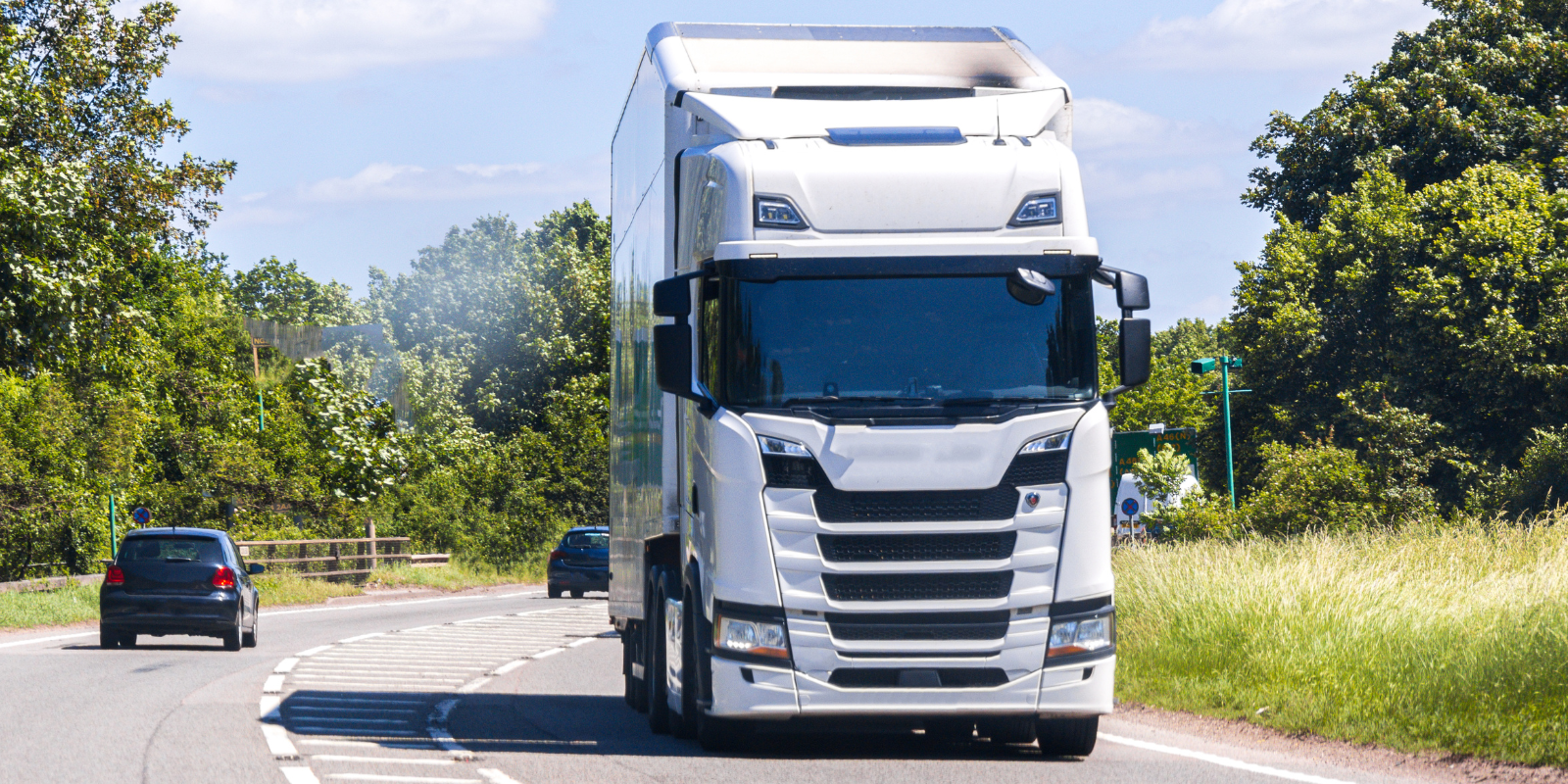 HGV truck on road